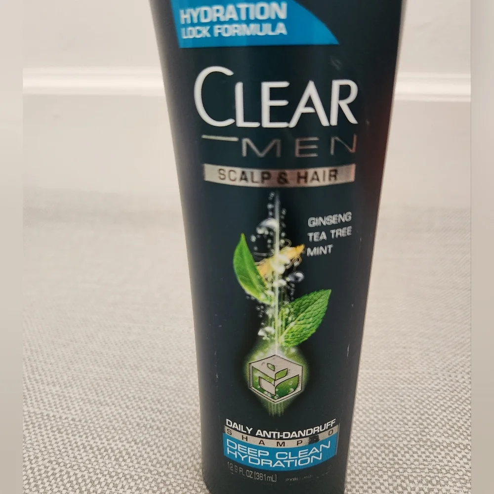 Clear Men Daily Anti-Dandruff Shampoo Ginseng Tea Tree Mint 12.9 Oz Scalp Hair